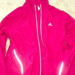 Adidas Bright Pink Windbreaker Light Jacket